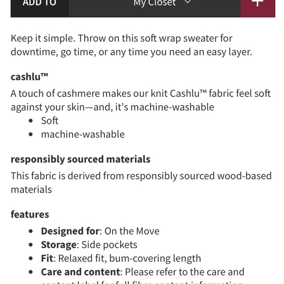 Lululemon Cashlu sweater wrap cardigan NWT M/L - Picture 4 of 10